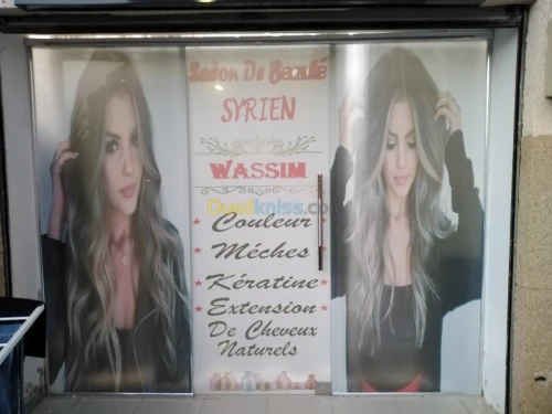 Habillage vitrine et panneaux (pub) 