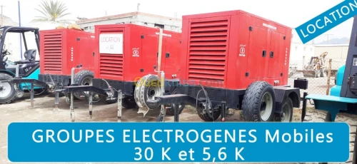 Groupes electrogènes 30 KVA / 5.6 KVA.