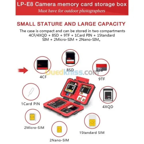 Porte carte mémoire 
