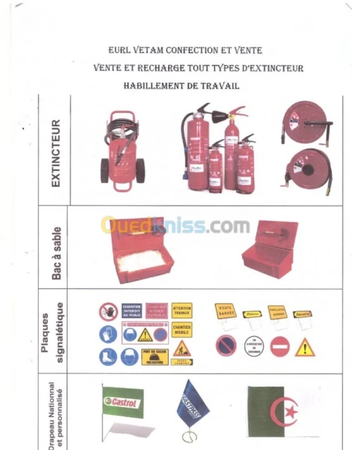 vente et recha des ixtincteur