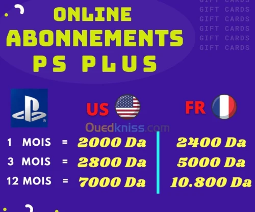 ABONNEMENTS PS PLUS