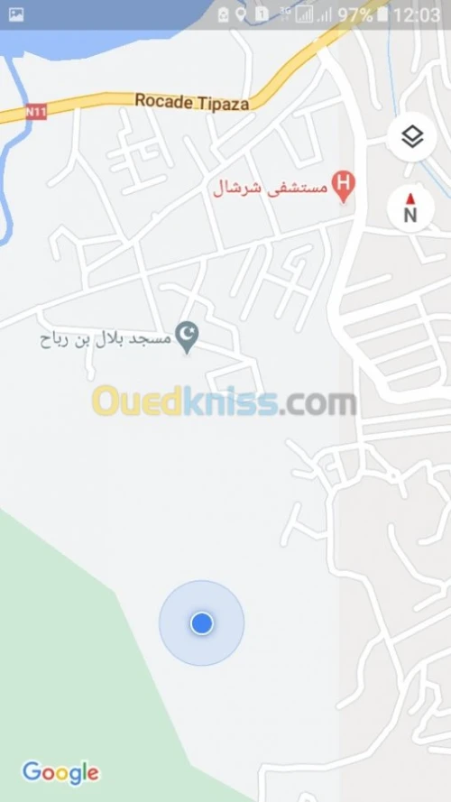 Vente Terrain Tipaza Cherchell