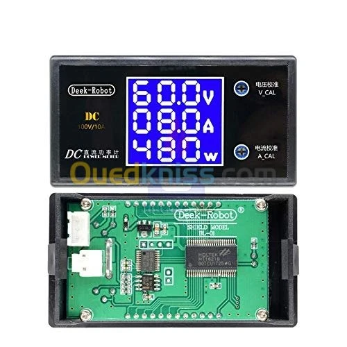 Arduino - wattmètre voltmètre DC 0-100V 10A 