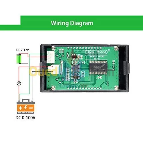 Arduino - wattmètre voltmètre DC 0-100V 10A 