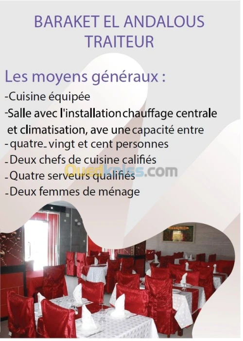 Prestations de service traiteur 