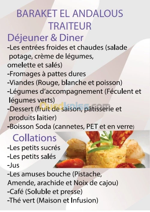 Prestations de service traiteur 