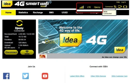 Flash Modem 4G Mobilis E5573cs-322