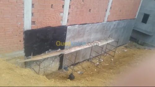 Etancheité des murs et terrasses عزل 