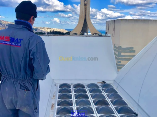 etancheité  en membrane PVC 