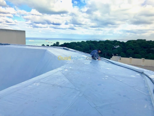 etancheité  en membrane PVC 