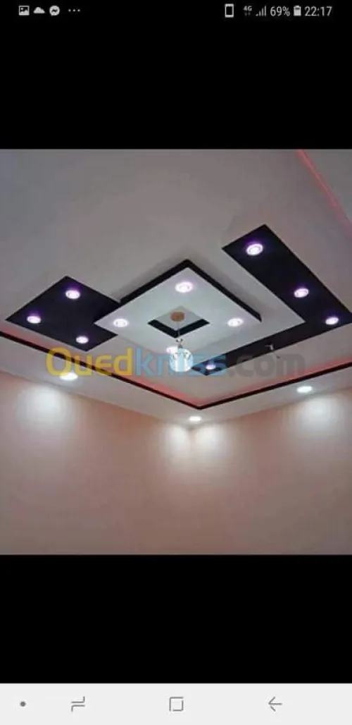   Placoplatre b13 et pvc. 