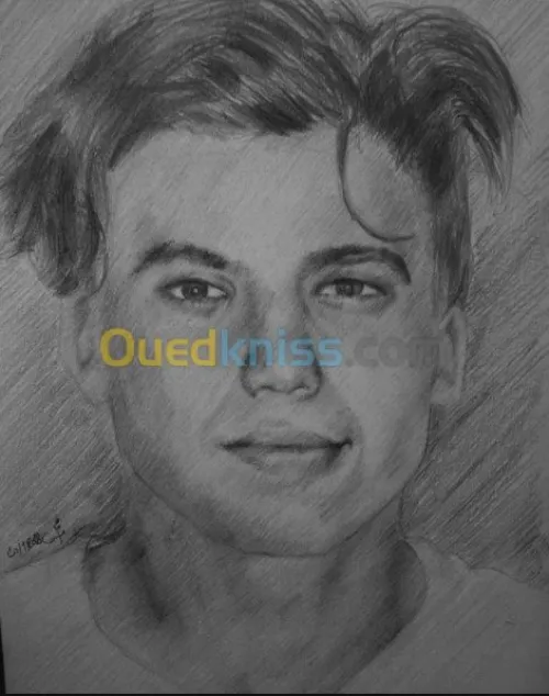 dessin portrait avec crayon et stylo 