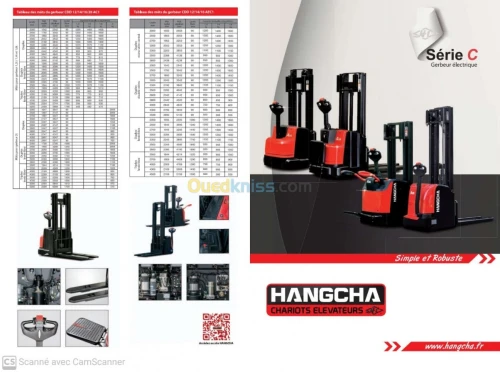 Gerbeur electrique 1.2 tonne 3 metre