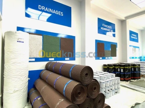 Feuilles de drainage