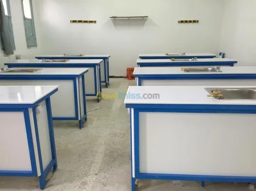 table laboratoire ,abris bus ,véhicule