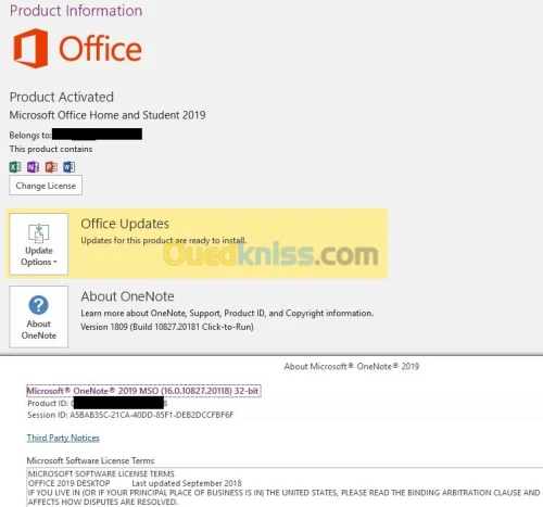 Office2016&2019 et 2021  H/S et H/B