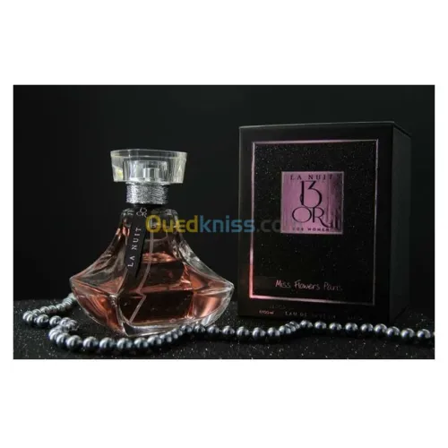 MISS FLOWERS Eau De Parfum La Nuit 13 Or 100Ml Noir