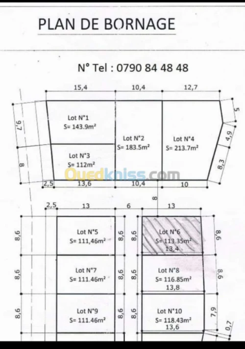 Vente Terrain Tlemcen Tlemcen