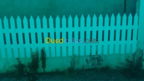 Mise  en oeuvre  de barriere de jardin 