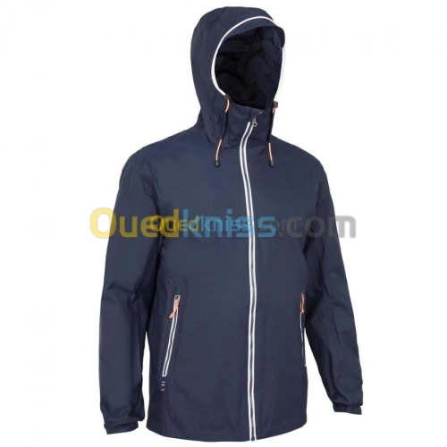 VESTE DECATHLON IMPERMÉABLE DE VOILE - VESTE DE PLUIE COUPE VENT SAILING 100 HOMME NAVY