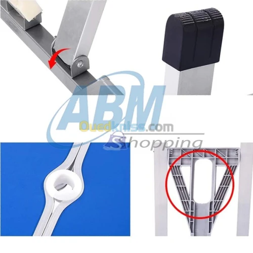 Table de camping pliante Valise en aluminium avec 4 chaises