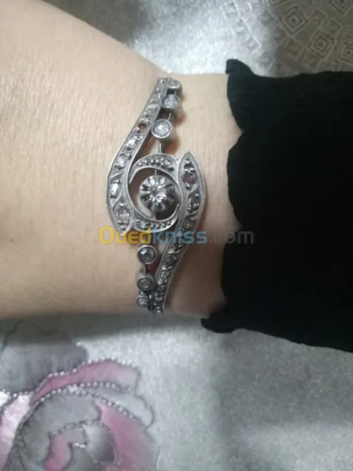 Gourmette en diamants nir
