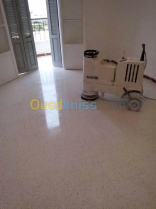 Ponçage et lustrage carrelage