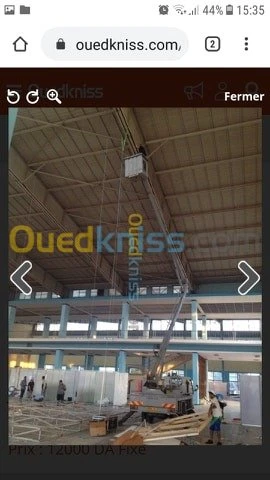 location camion nacelles 16m 