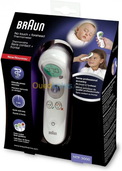 Braun thermomètre frontal sans contact