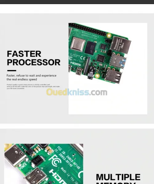 kit RASPBERRY PI 4 RAM 1GO/2GO/4GO/8GO