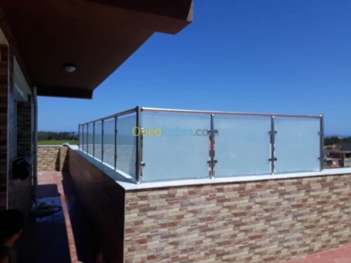 Rampe d'escalier on inox