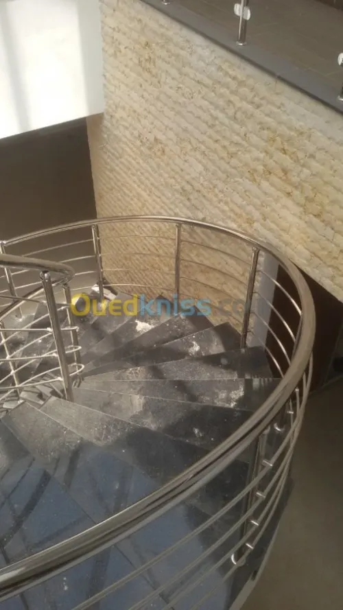 Rampe d'escalier on inox