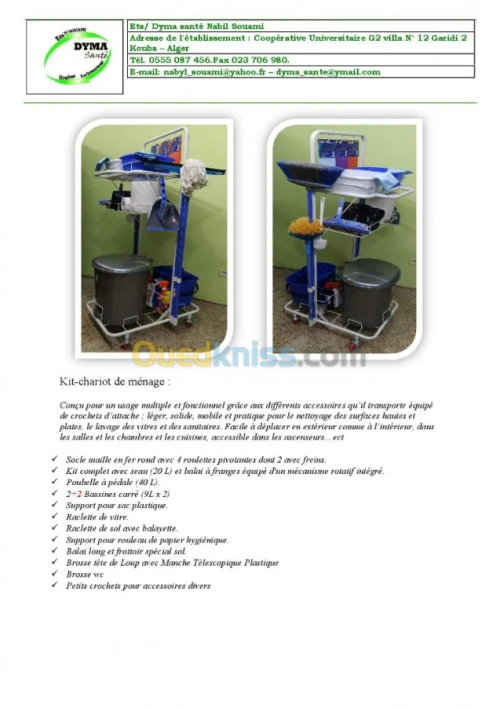 chariots professionnels multi-usage.