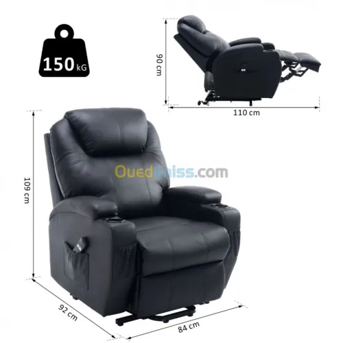 Fauteuil RELAX RELEVEUR et MASSAGE 