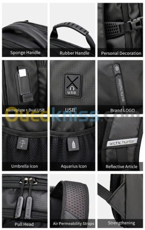SAC A DOS HAUT GAMME ARCTIC HUNTER 