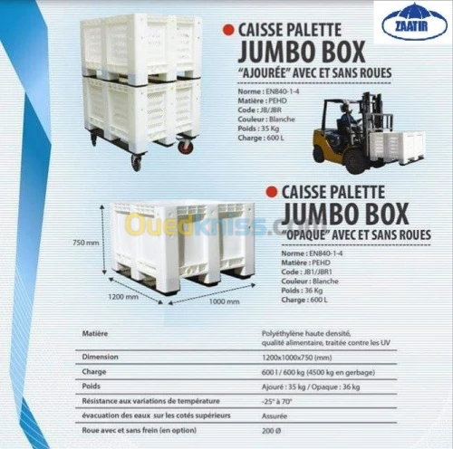 palox caisse palette jumbo box