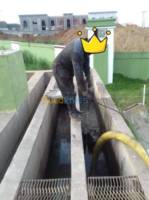 Camion vidangeur  Débouchag canalisation 