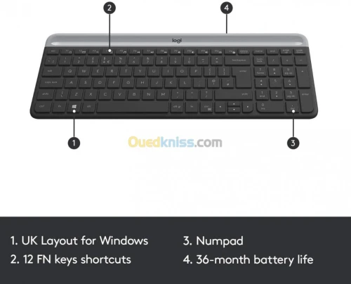 Logitech MK470 Slim Wireless Combo