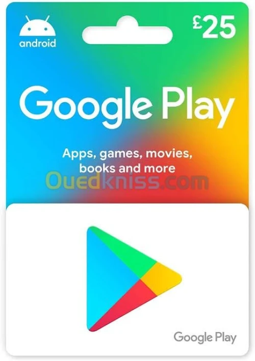 Voucher carte Google play 