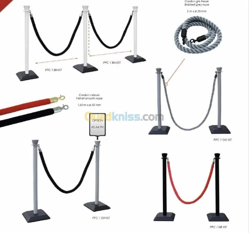 Poteaux de Balisage & Cordes VIP
