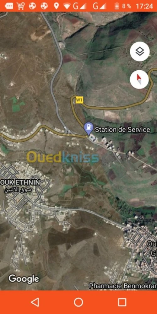 Vente Terrain Ain temouchent Oulhaca el gheraba