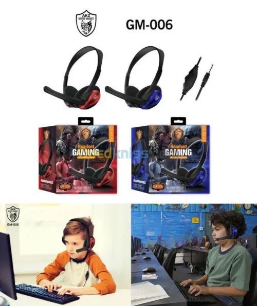 Casque GAMING Téléphonique +MicroPhone