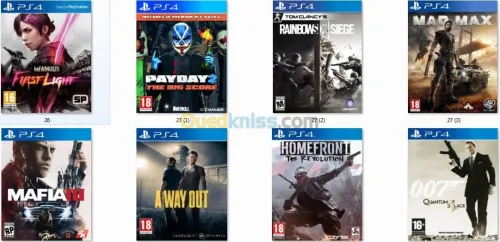 flash ps4 9.00 + jeux