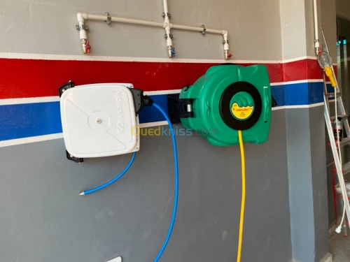 Compresseur + 2 enrouleurs à air 