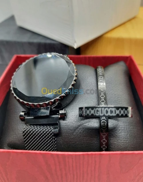 pack montre LED braclet magnetique + b