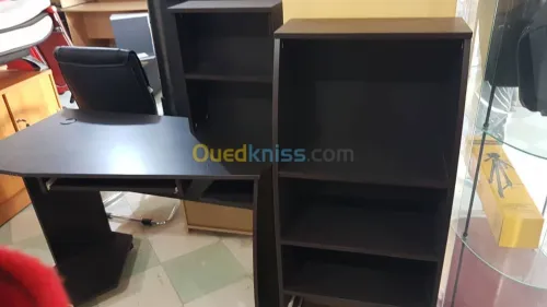 TABLE PC   MELAMINE NOIRE