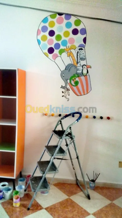 dessinateur mural pour enfant