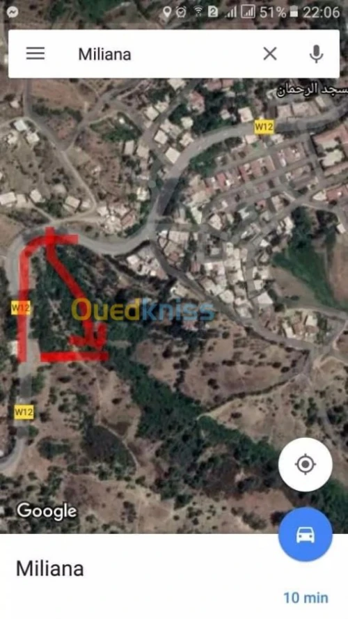Vente Terrain Ain defla Miliana