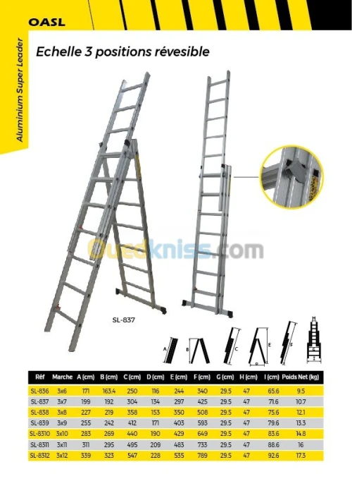 ECHELLES & ESCABEAUX EN ALUMINIUM
