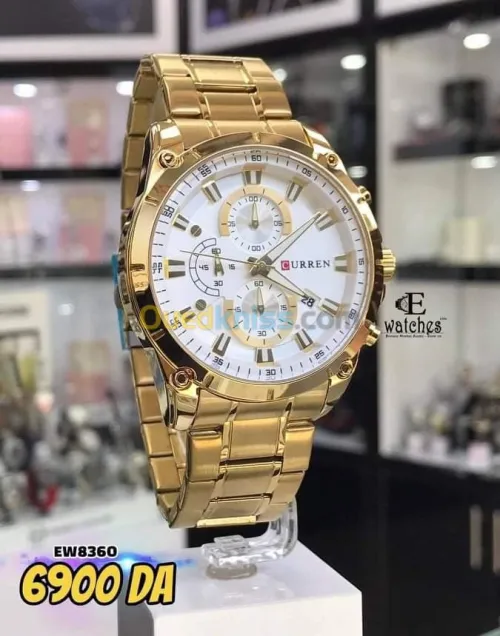 Promotion fin d'année montre CURREN or